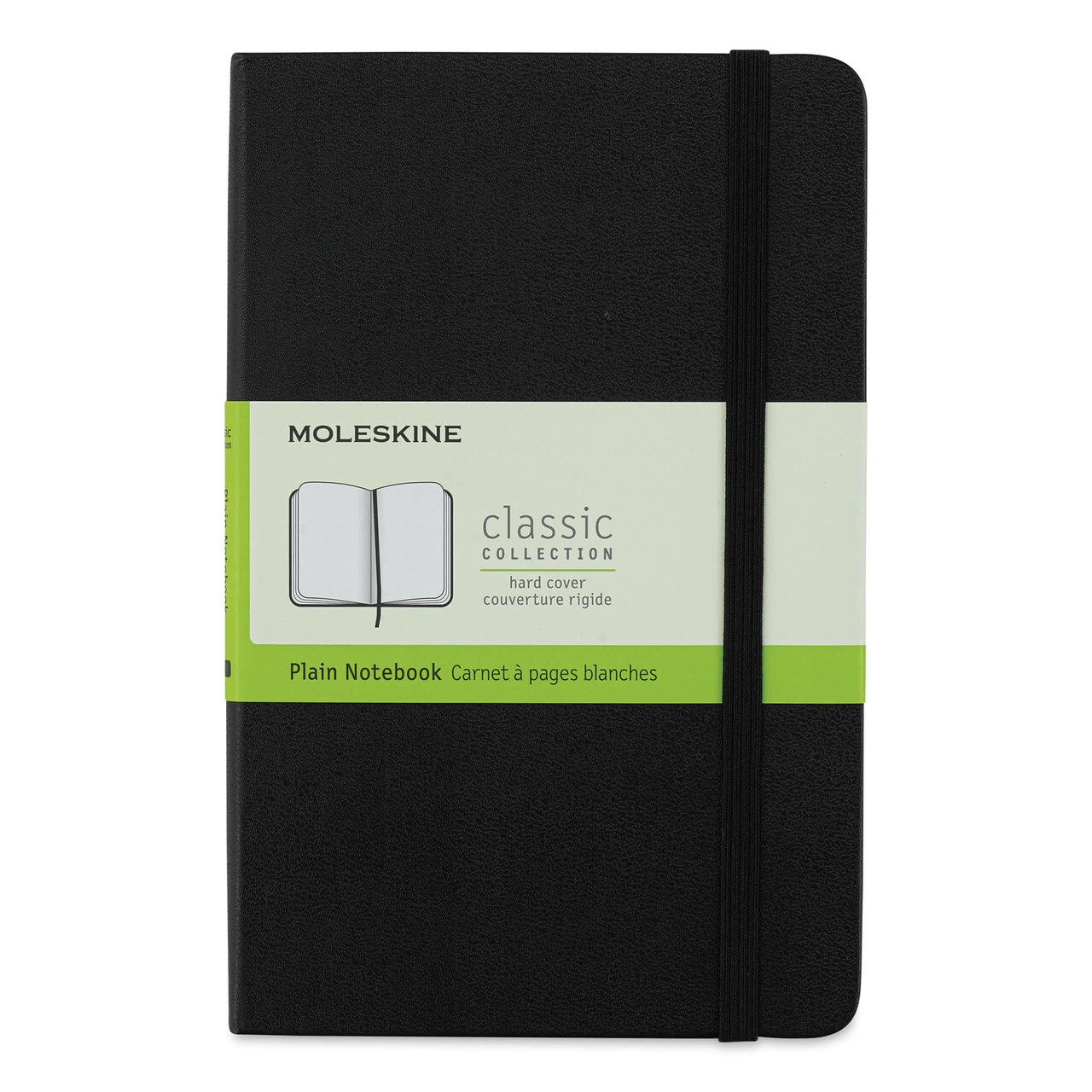 Moleskine Classic Hardcover Notebook - Black, Blank, 6-7/8" x 4-1/2"
